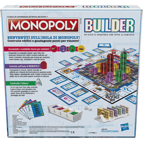 HASBRO MONOPOLY BUILDER BOARD GAME HASBRO MONOPOLY BUILDER BOARD GAME